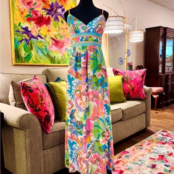 Trina Turk Dresses & Skirts - Stunning Silk Trina Turk Floral Maxi Dress